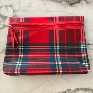 Plaid cosmetic bag